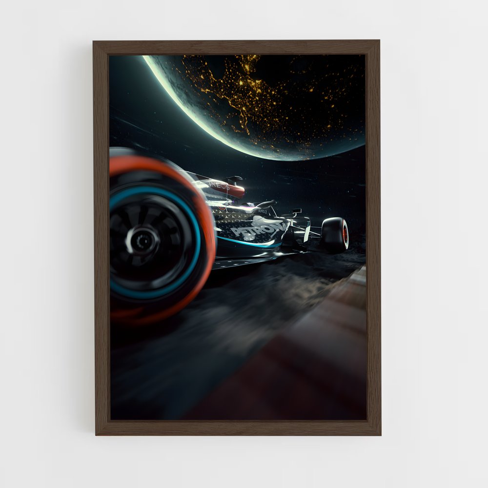 Poster Voyage Stellaire W12 – affiche Voitures de Formule 1 (vue 5)